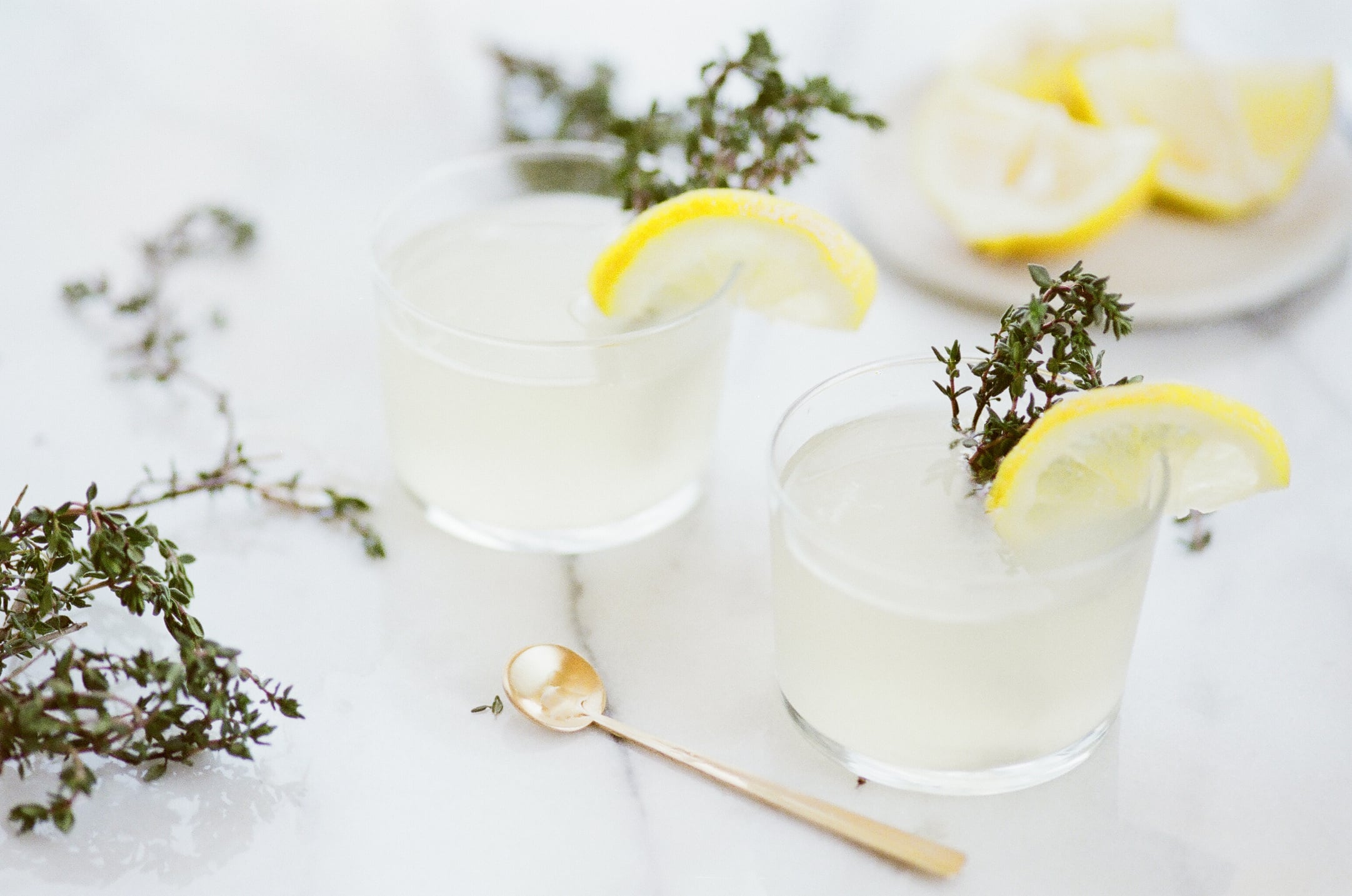 Close-up of Tea Served on White Background